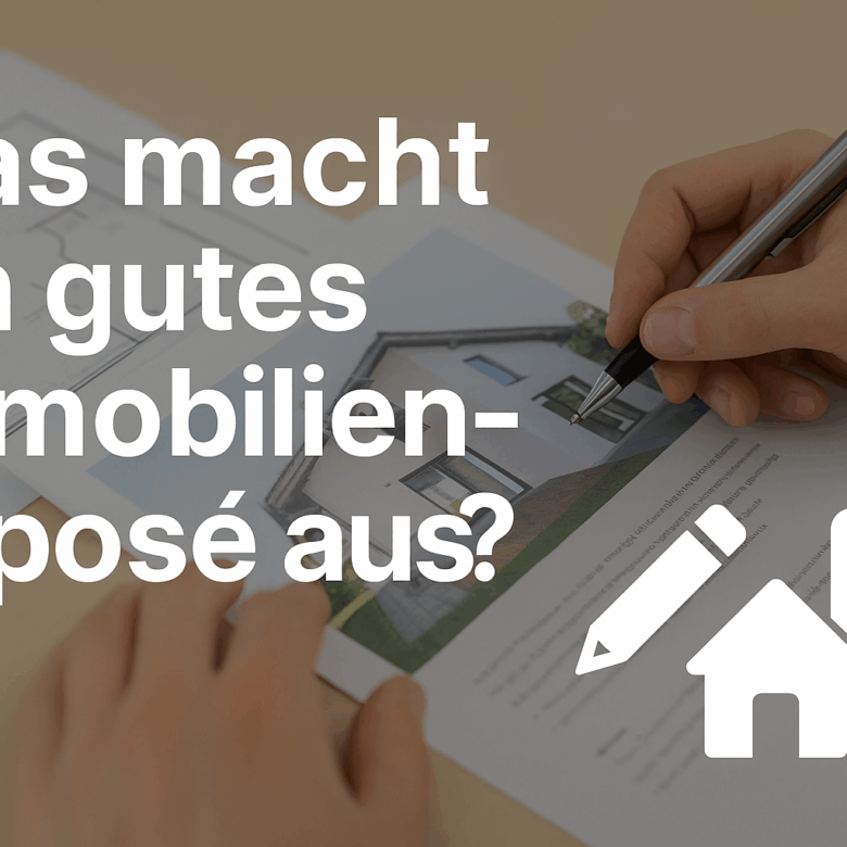 Was macht ein gutes Immobilien-Exposé aus?