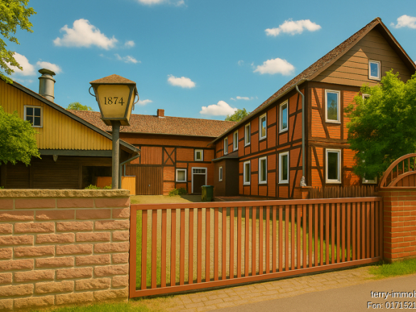 Historisches Anwesen mit Ausbaupotenzial
Charmante Hofanlage von 1874 mit großem Entwicklungsspielraum: